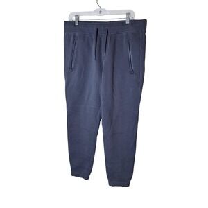 UGG Sweatpants Mens Large Gray Fleece Joggers Zip Pockets Drawstring Waist